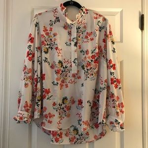 LOFT Floral Blouse